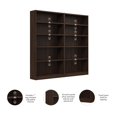 thumbnail image 3 of Universal Tall 5 Shelf Bookcase Set in Black Walnut - Engineered Wood, 3 of 9