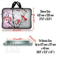 thumbnail image 3 of LSS 17-17.3 inch Laptop Sleeve Bag Compatible with Acer, Dell, MacBook, with Handle & Adjustable Strap - Pink Gray, 3 of 3