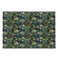 thumbnail image 1 of Tropical Cutting Board, Hawaiian Pattern with Breadfruit Palm Leaf Plumeria Flower and Exotic Bird on Dark, Decorative Tempered Glass Cutting and Serving Board, in 3 Sizes, by Ambesonne, 1 of 2