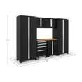 thumbnail image 2 of NEWAGE PRODUCTS INC. Bold Steel 7-Piece Garage Storage Cabinet Set Black with Bamboo Worktop, 2 of 17