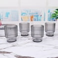 thumbnail image 4 of Better Homes and Gardens Grey Ribbed Tritan Lowball Tumbler Set, 4 of 4
