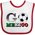 thumbnail image 3 of Inktastic Go, Mexico- Soccer, Football Boys or Girls Baby Bib, 3 of 4