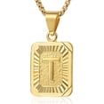 thumbnail image 3 of Letter A-Z Gold Filled Pendant Necklace Box Link Chain Jewelry for Mens Womens, 3 of 3