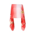 thumbnail image 2 of Arvbitana Women Sun Protection Shawl Flower Print Sheer Long Wrap Scarf Summer Breathable Elegant Sunshade Scarves for Beach Picnic, 2 of 3