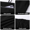 thumbnail image 3 of Pantalones deportivos 2 en 1 para hombre ajustados elásticos absorbentes de humedad transpirables para correr baloncesto, 3 of 8