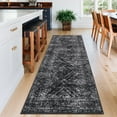 thumbnail image 2 of Hasoo 2' x 6' Runner Rugs for Hallways Non Slip Kitchen Rug with Rubber Backing Indoor Black Rug, 2 of 7