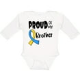 thumbnail image 3 of Inktastic Proud of my Brother Down Syndrome Awareness Boys or Girls Long Sleeve Baby Bodysuit, 3 of 5