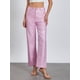 thumbnail image 2 of Pantalones vaqueros Tsseiatte metalizados brillantes para mujer, color liso, cintura alta, pierna recta, para fiesta y baile., 2 of 6