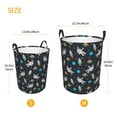 thumbnail image 5 of Balery Space Round Laundry Basket with Handles Waterproof Freestanding Laundry Hamper for Clothes Toys in the Dorm and Family-Small, 5 of 8