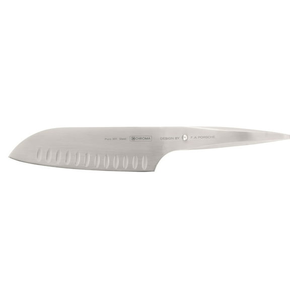 Chroma P21 Type 301 Designed By F.A. Porsche7.25 in. Hollow Groung Santoku Knife