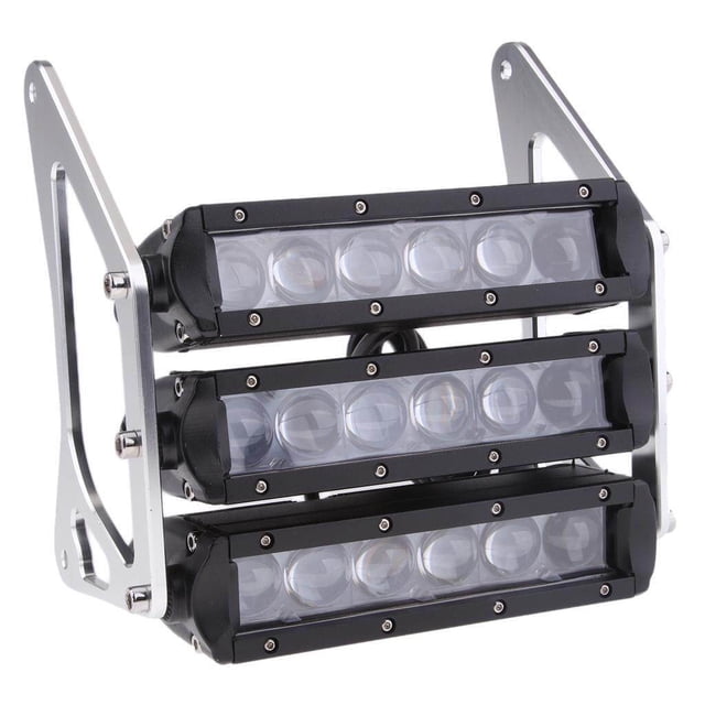 kurtrusly Motorcycle Three-tier LED Modified Headlights Fairing For MSX125 Silver