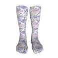 thumbnail image 5 of Yiaed Lavender Flowers Print Great elasticity Adult Stockings Sports socks for Men and Women-One Size, 5 of 8