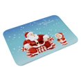 thumbnail image 2 of Christmas Bath Mat,Non Slip Soft Flannel Bathroom Rugs Absorbent Snowflakes Xmas Santa Snowman Printed Washable Shower Rug,Bathroom Decor Front Doormat Indoor Outdoor Floor Mat,15.8"*23.6", 2 of 2