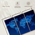 thumbnail image 6 of Elephant Stock Integrated Circuit World Map Wall Art - Horizontal Multi Panel Canvas - Living Room Wall Decor - Map Multi Panel - Blue And Decor - 65" x 42", 6 of 8