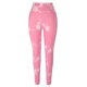 thumbnail image 2 of Women Yoga Leggings Tie Dye High Waisted Quick Drying Seamless Tight Pink Sports Running Leggings S, 2 of 4