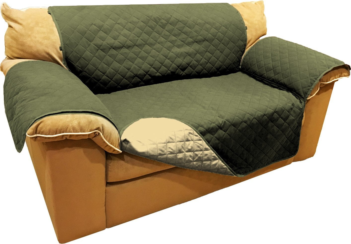 AbleHome Reversible Microfiber Sofa Cover Chair Throw Pet Dog Kids Furniture Protector w/ Hold