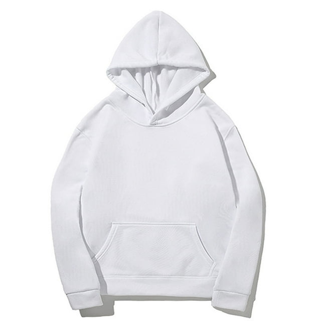 pstuiky Camisas casuales de manga larga para hombre, Sudadera con capucha deportiva de manga larga para hombre, estilo relajado y liso Tops de talla grande para hombre xxl