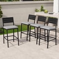 thumbnail image 7 of Crestlive Products Outdoor Bar Stools Set of 4,  for Deck, Patio, Backyard, Garden, Poolside, Light Gray, 7 of 7