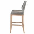 thumbnail image 3 of Maklaine 30" Rope Weave Bar Stool in Stone Wash and Light Gray, 3 of 8
