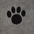 thumbnail image 2 of Bone Dry Gray Embroidered Paw Small Pet Towel (Set of 3) 15x30, 2 of 4