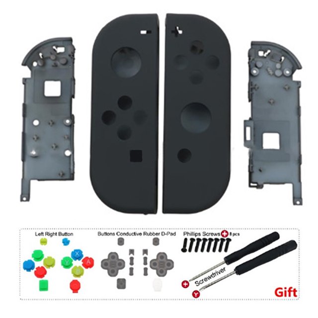 Carcasa de controlador de mano con agarre suave al tacto con botones de juego completo, carcasa de repuesto para consola Nintendo Switch, carcasa no incluida Zhivalor Accesorios
