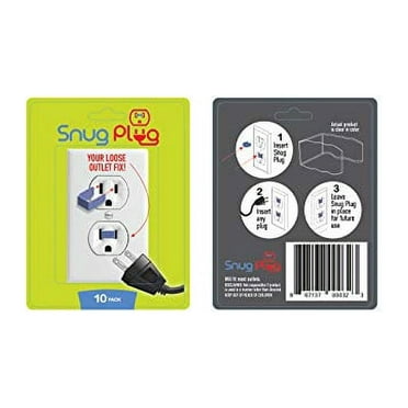 Snug Plug Your Loose Outlet Fix, 110 V, 10 Pieces