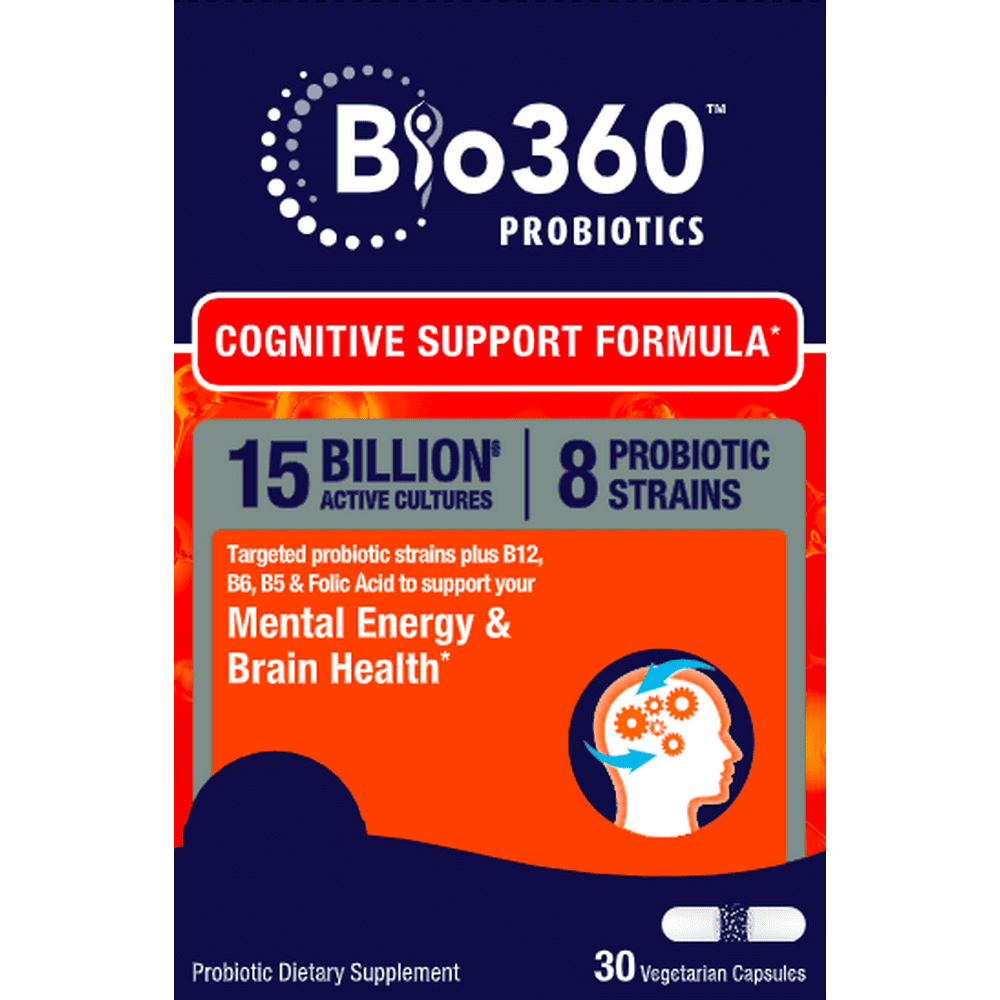 Bio360 Probiotics Cognitive Support Formula Brain Health & Mental