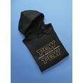 thumbnail image 3 of Smartprints Womens Graphic Hoodie Black - Beep Boop Quote Cotton Blend Classic Fit, 3 of 4