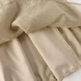 thumbnail image 6 of LEBONYARD Sheer Skirt with Pockets,Woman Temperament High Waist Solid Color Joining Pocket-Line Skirt Khaki Free Size, 6 of 8