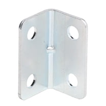100 Pack Heavy Duty Metal Corner Bracket 1-1/4" x 3/4" Right Angle Brace, 18 Gauge, Zinc