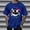 Blue, variant on Halloween Tee Shirts for Mens Fall Summer Short Sleeve Boat Neck Skeleton Graphic Loose Fit Tops Shirt Man 2026
