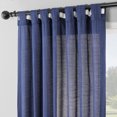 thumbnail image 5 of Half Price Drapes Ink Blue Rustic Linen Weave Light Filtering Curtains for Bedroom (2 Panel), 50W X 84L, 5 of 12