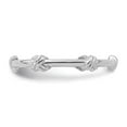thumbnail image 3 of Auriga Fine Jewelry 925 Sterling Silver Rhodium-plated Knot Eternity Ring for Women Size- 8, 3 of 6