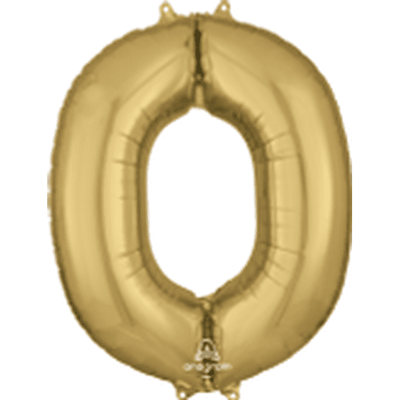 LRG SHP LETTER O - WHITE GOLD