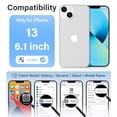 thumbnail image 2 of Funda Vakoo para iPhone 13 | Transparente Anti-Amarillamiento, Parte Trasera Dura, Protección Militar contra Caídas, Compatible con Carga Inalámbrica - Transparente, 2 of 7