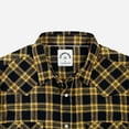 thumbnail image 4 of Dubinik® Mens Flannel Shirts Long Sleeve Pearl Snap Buttons Western Cowboy Vintage Work Casual With Pockets Plaid Shirt, 4 of 7