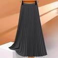 thumbnail image 7 of Drses‌‌ ‌‌‌‌‌‌‌‌‌‌‌‌‌‌‌‌‌‌‌‌‌‌‌‌‌‌‌‌‌‌Women's Elegant Pleated Maxi Skirt - High Elastic Waist A-line Long Skirt with Shirring Detail for Work, 7 of 7