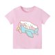 thumbnail image 1 of Cinnamoroll-Camiseta de Sanrio para niñas, ropa Kawaii de algodón, cómoda, Base de Anime, 1 of 4
