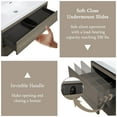 thumbnail image 5 of Demi Bonn 42" Floating Bathroom Vanity with Sink, Resin Top Basin and 2 Soft Close Drawers, Faucets and Drains Not Included, Gray, 5 of 8