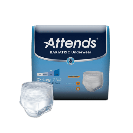 Attends Bariatric Protective Underwear with DermaDry™ Technology for Adult Incontinence Care, Unisex (Choose Your (Best Adult Diapers In India)