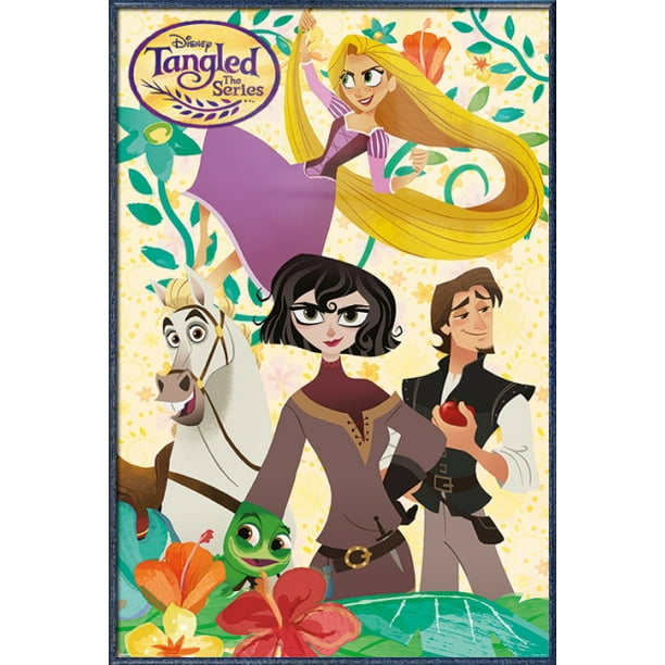 Tangled The Series Framed Disney Tv Show Poster Print The Cast Size 24 X 36 Walmart Com Walmart Com