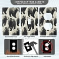 thumbnail image 5 of Switch Panel Switch Decoration 2.76x4.53x0.28 Inches Toggle Switch Switch Plate Wall Plates Living Room Kitchen Bedroom Study Switches Black Bear Seamless, 5 of 8