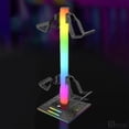 thumbnail image 1 of Soporte Para Auriculares Gamer RGB Con Base De Carga, Organizador De Escritorio Táctil, Puerto USB Doble, Base Metálica Antideslizante, Soporte Para Audífonos De Juego, 1 of 8