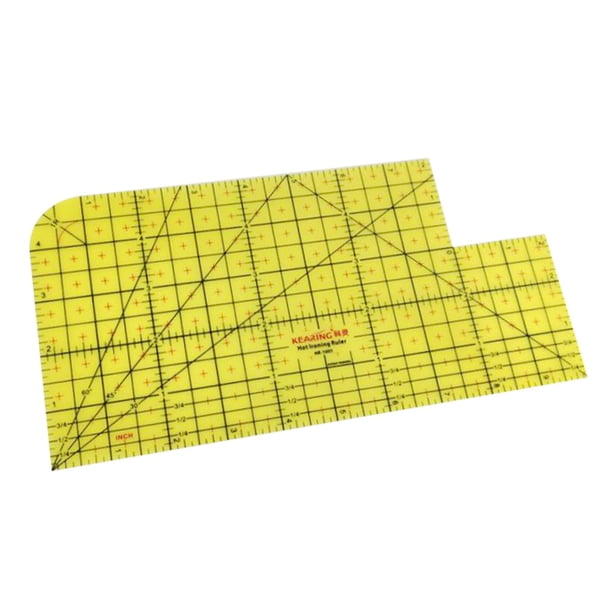 Regla de planchado en caliente Regla de prensa de calor para acolchado Regla de costura para patchwork Regla de medición en caliente 10x5 pulgadas