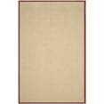 thumbnail image 3 of Safavieh Natural Fiber Jovana Solid Area Rug, Maize/Burgundy, 6' x 9', 3 of 12