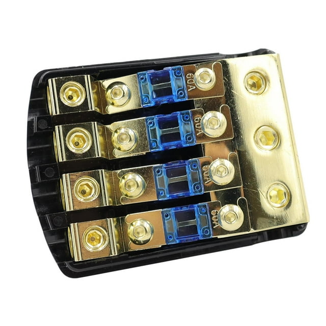 Portafusibles Mini Anl, bloque de distribución de fusibles Amp, reemplazo profesional, fácil de instalar, accesorios de coche de aleación de Zinc 60A