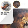 thumbnail image 2 of Lion Wind Fire Dish Drying Mat Dish Drainer Rack Mats Water Absorbent Non-Slip Easy Clean Heat Resistant for Kitchen Counter, 2 of 8
