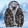 thumbnail image 2 of Men's Winter Thermal Jacket Outdoor Warm Coat Windproof Lined Hooded Full Zip Casual Workwear Outerwear, 2 of 7