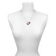 thumbnail image 3 of Delight Jewelry Silvertone Large Brown Cheetah Print Peace Sign Red Lucky Ladybug Necklace and Dangle Earrings Set, 3 of 6