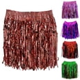 thumbnail image 7 of Sylvtty Adult Skirt Rain Fringe Tassel Party Skirt Bright Color Adjustable Curtain Mini Skirt Festival-ready Performance Skirt, 7 of 7